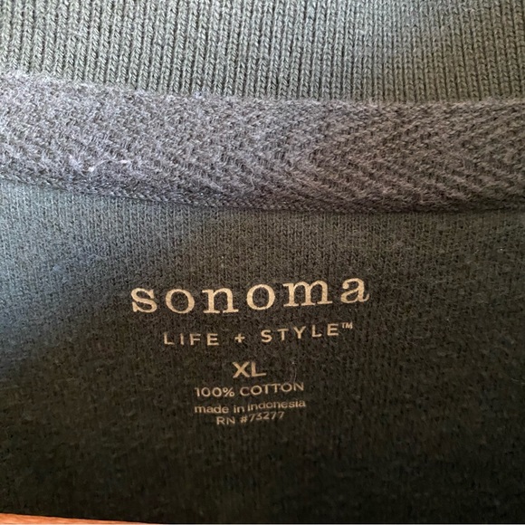 Sonoma Long Sleeve Green Polo - Picture 5 of 5